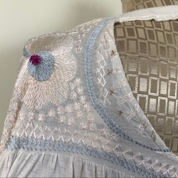 Free People embroidered flowy top - Picture 9 of 11